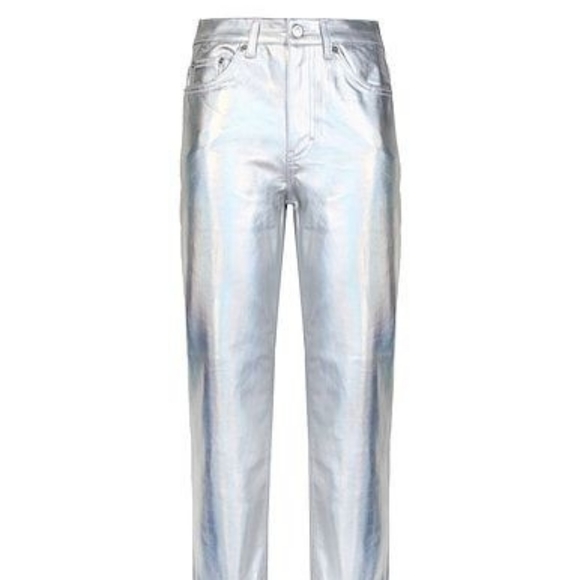 Rock out Metallic Style Satin Crop Wide Pants - Picture 8 of 12